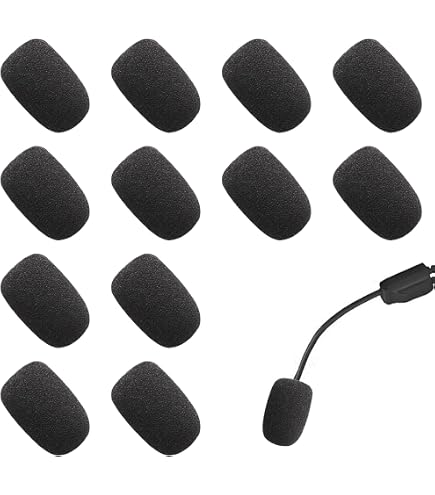 Sunmns Mini-Windschutz Für Ansteckmikrofone – 10 Stück Schaumstoffkappen, Schwarz | Ideal Für Headsets