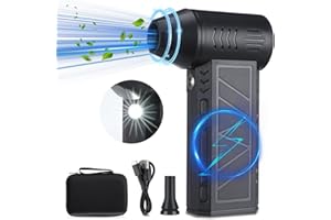 LYtech Druckluftspray Elektrische Staubgebläse mit Taschenlampe 100000 U/min Wiederaufladbar Staubgebläse 5000mAh Compressed Air Duster 4-Gang Hochgeschwindigkeits Mini Gebläse für Laptop Auto Sofa