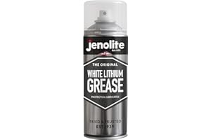 JENOLITE Aerosol di grasso al litio bianco | Lubrificante a lunga durata | Ridurre l'attrito e l'usura sulle parti metalliche | 400ml