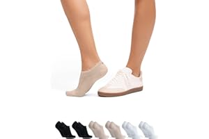 DANISH ENDURANCE 6 Paia Calzini Uomo Donna, Fantasmini Invisibili in Cotone, Calzini Corti Estivi Unisex