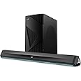 boAt Aavante Bar Stark, 160W Signature Sound, 2.1 CH w/Wireless Subwoofer,Multi-Connectivity Modes, EQ Modes & Remote Control, Bluetooth Sound Bar, Home Theatre Soundbar Speaker (Premium Black)