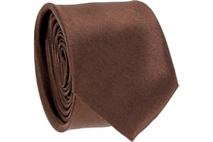 CRAVATESLIM Cravate Fine Couleur Unie - Cravate Homme Coupe Slim Moderne - 5cm à la Pointe - Accessoire Chemise pour Mariage, Cérémonie