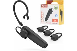 Hama Mono Bluetooth MyVoice Essential hörlurar, Multipoint-teknik, röststyrning