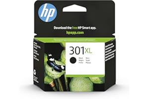 HP 301XL Nero, CH563EE, Cartuccia Originale HP da 480 Pagine, Compatibile con Stampanti HP DeskJet 1050, 2540 e 3050, OfficeJet 2620, 4630, Envy 4500 e 5530