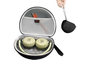 YIEJOYA Custodia rigida per cuffie JBL Jr310 BT, Eva per Jr310BT On-Ear Wireless Cuffie Bluetooth pieghevoli (nero)