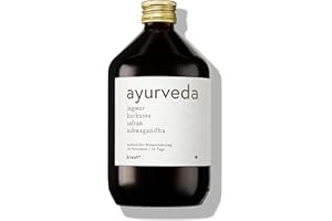 ‎KRUUT Kruut – Ayurveda Kräuterauszug bio 500ml – Goldenes Elixier aus kraftvollen Kräutern – Ingwer, Kurkuma, Kardamom, Safran & mehr – Oxymel Tinktur Kräuterdrink Sirup Kur