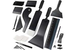 EHDIS Kit Vinile Applicazione Adesivi Auto, Kit Wrapping Auto, con Bulldozer, Spatola Wrapping con Feltro Kit, Tergicristallo, Coltelli multiuso, Raschietto, ppf Spatola