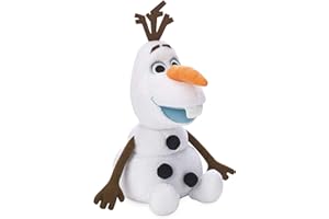 Disney Store Peluche Olaf, La Reine des Neiges 2, Peluche 38 cm / 15" avec Finition Scintillante et Flocons de Neige en Relief, Convient à Tous Les âges.