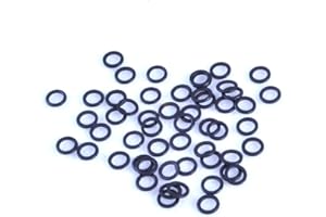 PHOXINUS 50 pack of 3.1mm matt black mini rig rings. Suitable terminal tackle for carp, course, pike fishing etc. Ronnie rigs, 360 pop ups, chod rigs, D Rigs, hair rigs