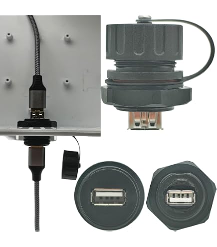 QIANRENON 90° Angolo Mini USB Estensione Auto Impermeabile Cavo