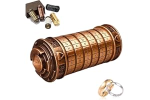 NEWUPZSI Da Vinci Code Cryptex Geschenk männer Frauen Schloss Brief Passwort Code Lock Mini Cryptex Lock Romantische Geburtstags für Weihnachten, Valentinstag