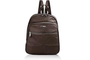 Woodland Leathers women's fashion backpacks small black backpacks for women with anti theft zipper and hand bag handle, 2 in 1 Sling Backpack