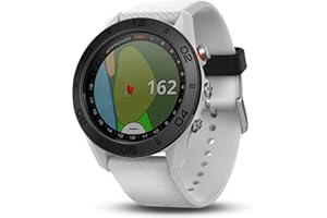 Garmin Approach S60, Premium GPS Golf Watch with Touchscreen Display and Full Color CourseView Mapping, White w/Silicone Band