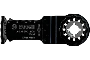 Bosch Professional 5x HCS Lama per tagli dal pieno AIZ 32 EPC Wood (per legno tenero, 50 x 32 mm, accessori utensili multifunzione)
