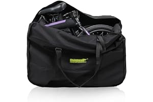 SUNTTELF 16 20 pulgadas plegable bicicleta bolsa de transporte de bicicleta bicicleta bolsa de transporte de bicicleta bolsa de transporte para coche, tren aéreo portátil (20 pulgadas)