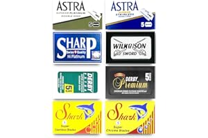 RAZOR BLADES CLUB Astra Shark Derby GiIIette Permasharp - 40 ostrzy do golenia