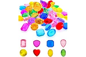 MOOSHY 150 Stück Edelsteine für Kinder, Diamanten Kinder Glitzersteine 18-25mm Muggelsteine Bunt Diamonds Edelsteine Glitzersteine Diamonds Dekosteine für Vasen Tischdeko Party Mitgebsel