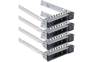 Heretom 4 Stück 2,5 Zoll DXD9H Hot-Swap SAS SATA Festplatten Rahmen Wechselrahmen Caddy Tray der 14 Generation für Dell XC640-4 XC6420-6 R340 R440 R540 R640 R740 R840 R940 R6415 R7415 R940xa