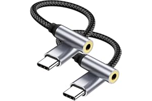 YLLZI Adattatore USB C a Jack 3.5 mm, Adattatore USB C per iPhone 16 15 Pro Max Plus, tipo C a audio Aux per Samsung Galaxy S24 S23 Ultra Note 20, per Huawei P50 P40/Mate 30 20, Pixel 4/3, per Xiaomi