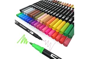 24 COLORI PENNE Glitterate Colorate, Regalo Bambina 4-12 Anni