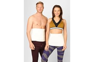 BeFit24 Unisex Nierenwärmer aus Angora, Merino & Baumwolle – Rücken- & Nierengurt für Damen & Herren – Wärmend, Atmungsaktiv, Weiß