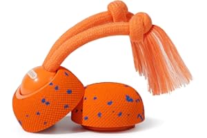 Cheerble Recambios de conchas para juguetes de perros, Wicked Ball Rolly Juego intercambiable de conchas (concha y cuerda), Juego de repuesto naranja