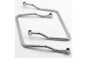 BHYShop Sac de selle de moto avec barre de support Cruiser Chopper Custom