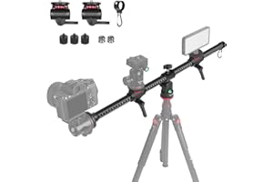 Manbily Braccio di estensione per treppiede, colonna centrale orizzontale da 70,1 cm, barra per accessori per treppiedi in alluminio a tre montaggi, braccio girevole a 360 ° per riprese in testa per