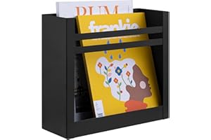 Navaris Stojak na gazety uchwyt ścienny na gazety – 30 x 27 x 11 cm półka na czasopisma, broszury, ulotki – półki do montażu na ścianie