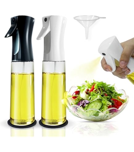 Vaporisateur D'Huile De Cuisine BETA NOBLE Renforcé - 2 Pièces, 100ml, Verre Alimentaire, Pour Salades, Grillades, Pâtisserie