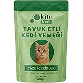 Kito Fresh Tavuk Etli Kedi Yemeği%100 Taze İ&ccedil;erikli Mama 80 g