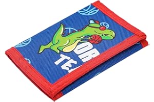 ZHONYEE RFID Wallet, Cute Cartoon Wallet with Zipper for Kids, Green Dinosaur