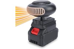 Dpofirs Chauffage Portable alimenté par Batterie, Chauffage de Voiture 12 000 MAh 170 W, Petits Radiateurs électriques à Thermostat, pour Toutes les Voitures, Camping Cars, SUV