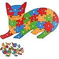 Yas Boss | Educational Wooden Animal Puzzle for Kids | Jigsaw Puzzle for Toddlers | Montessori Learning Toy for Boys & Girls Ages 2-5 Years (Cat)