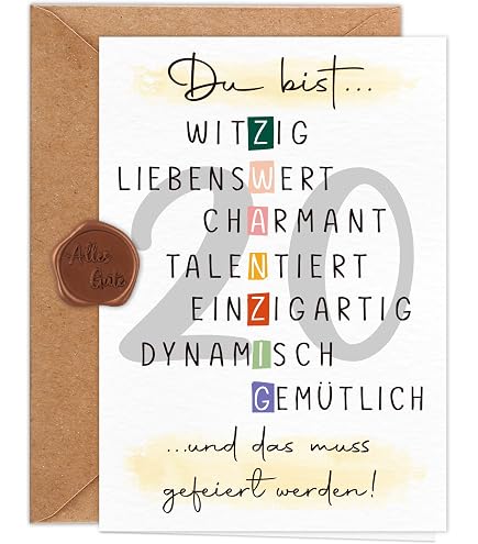 Geburtstagskarte Für Den Sohn – Modernes Design Mit Goldfolie, 20,3x14,9 Cm