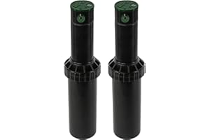 Orbit Watermaster 55461 Voyager 4-Inch Adjustable Pop-Up Gear Drive Sprinkler Head,2-Pack, Black