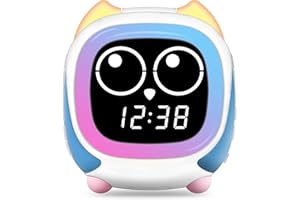 iTOMA Addo Ready-to-Rise Reloj Despertador para niños con Sleep Trainer, Nightime LED y Sleep Sound Machine CKS912