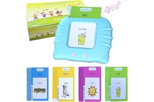 ATOWORLD Carte Flash Parlante Francais Educatif Jeux 1 2 3 Ans Montessori Carte Parlante en Français Cartes Flash Parlantes pour Enfants Apprendre a Parler Enfant 2 Ans Carte Educative 224 Mot Jeux Interactif