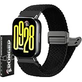 Rongep [&Ouml;rg&uuml; Loop] Xiaomi ile Uyumlu 22mm Kordon Redmi Watch 5 Active/Lite/Watch S5/S4/S3/S2/S2 Pro/S1/S1Pro 46mm i&ccedil;in Manyet