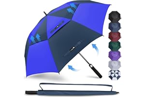 ZOMAKE Golf Umbrella Windproof and Rainproof 51/54/62/68in, Large Umbrella Windproof Strong, Big Golfing Brolly Unbreakable Double Canopy for Men Women