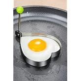 Metalik Kalp Şeklinde Metal Omlet Yumurta Ve Krep Kalıbı, Dayanıklı Mutfak Aksesuarı