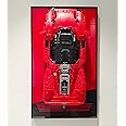 icuanuty Display Wallboard for Lego Technic Ferrari Daytona SP3 42143, for Race Car 1:8 Scale, Compatible with Lego Ferrari Cars, Gift Ideas for Lego Car Wall Mount, (Just Display Wallboard)