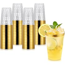 60 Gobelets De Fête GothicBride En Plastique Réutilisables - Bord Argenté Pour Mariage, Anniversaire, Cocktail