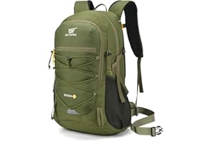 SKYSPER Sacs à Dos de Randonnée 25L, Sac à Dos Trekking avec Housse de Pluie Petit Sac à Dos Homme Femme pour Voyages Randonnée Trekking