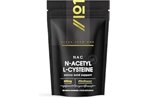 N-Acetyl L-Cysteine 600mg with BioPerine® – 90 Vegan Capsules – Vegan Fermented Amino Acid – Resealable and Recyclable Pouch by Alpha01