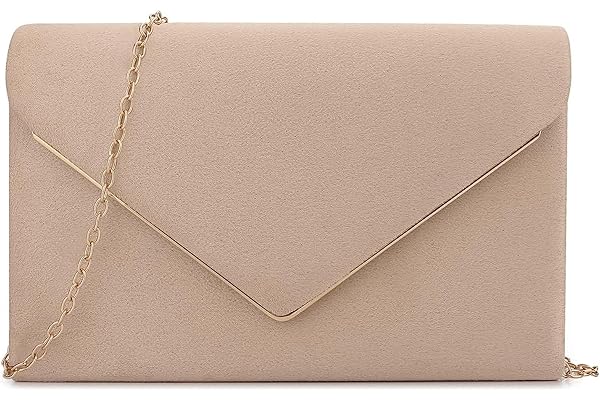 BBjinronjy Aftonväskor kuvertväska för kvinnor handväskor för bröllopsfest cocktail bal crossbody axelväska fuskmocka med avt