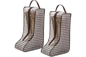 JOYOLA 2 Pezzi Sacchetti Alti per Stivali, Portatile Antipolvere Borsa per Scarpe, Borsa Protettiva per Stivali, Borsa per lo Stoccaggio Degli Stivali con Manico per la Casa e i Viaggi