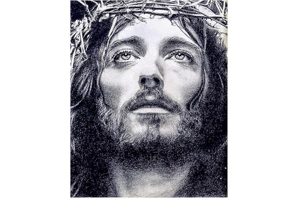 WOWDECOR Diamond Painting Strass Complet Christianisme Jésus Homme Bricolage, DIY 5D Broderie Diamant Peinture Diamant Mosaique