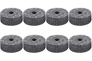 Rondelle de cymbale, RiToEasysports 8 tambours de tambour Tapis de feutre de cymbale Set de pièces de rechange Gris Accessoire