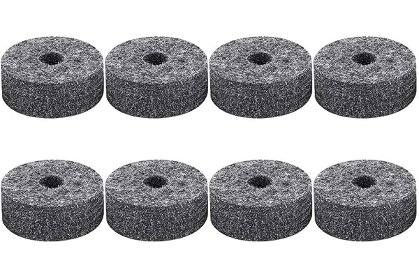 Rondelle de cymbale, RiToEasysports 8 tambours de tambour Tapis de feutre de cymbale Set de pièces de rechange Gris Accessoire